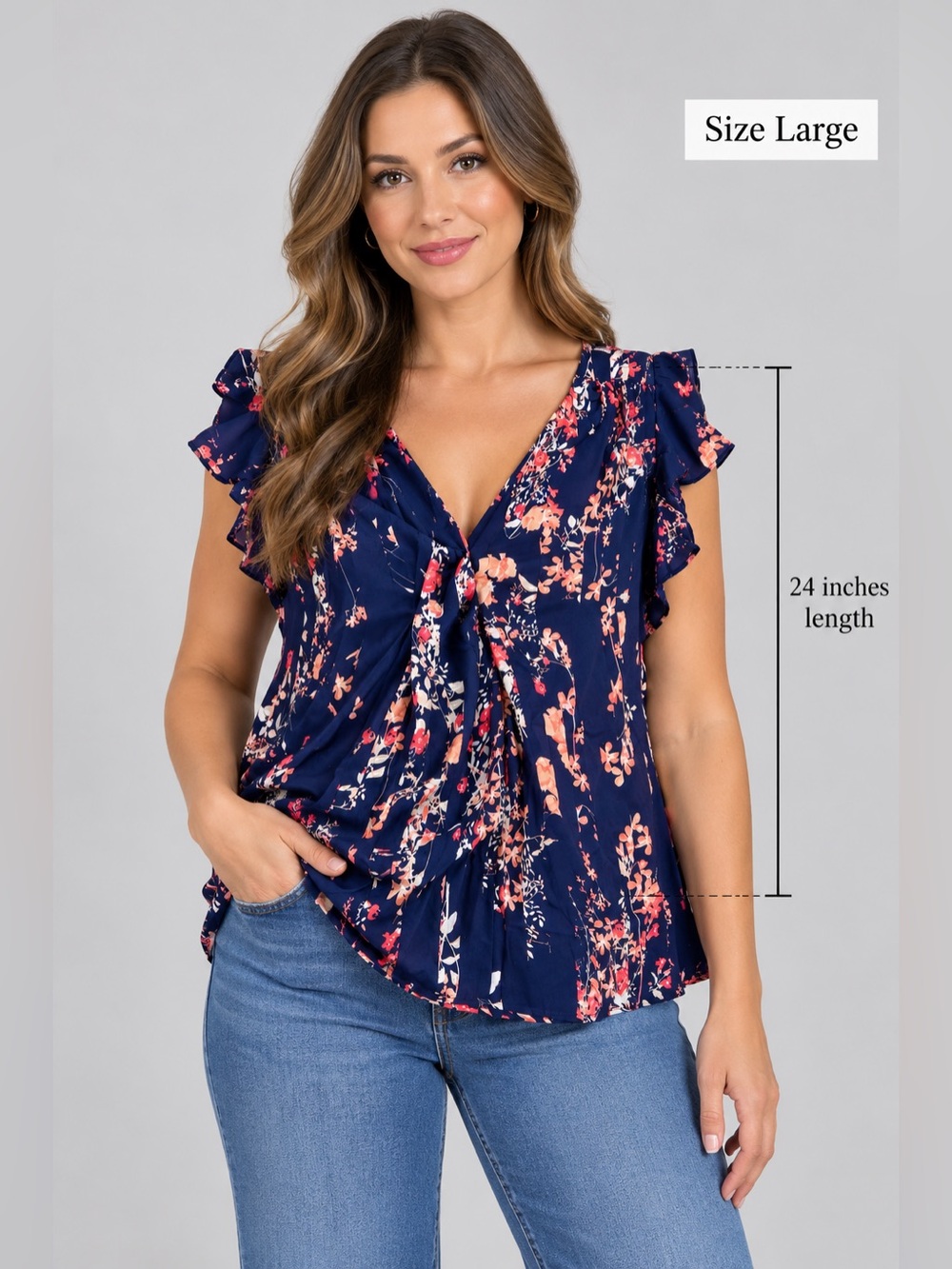A.N.A A New Approach Women's Blouse - Size
Large - Elegant & Stylish